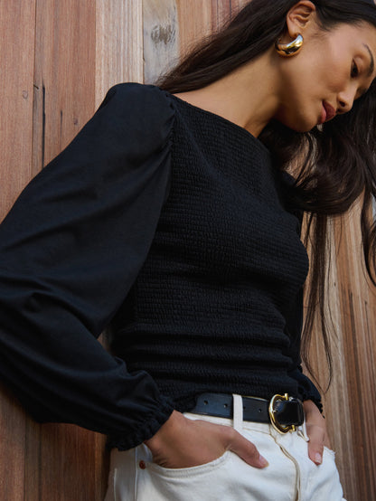 Aidan Smocked Top